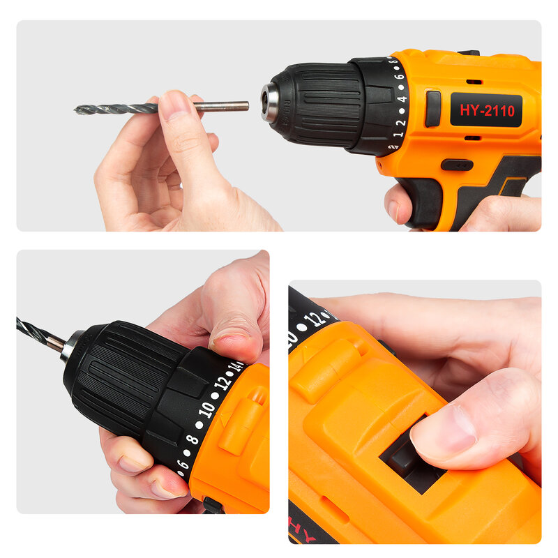 Abeden 18V Brushless ไฟฟ้าสว่านไร้สายสำหรับ Makita BL1830 BL1850ครัวเรือน DIY ไม้เครื่องมือ Power Drill Driver