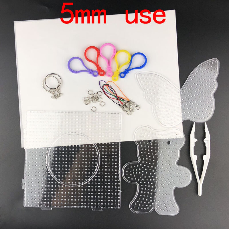 Hama grânulos 5mm pegboard kits grande placa quadrada e ferramenta fusível contas quadrado quebra-cabeça modelo para brinquedos educativos