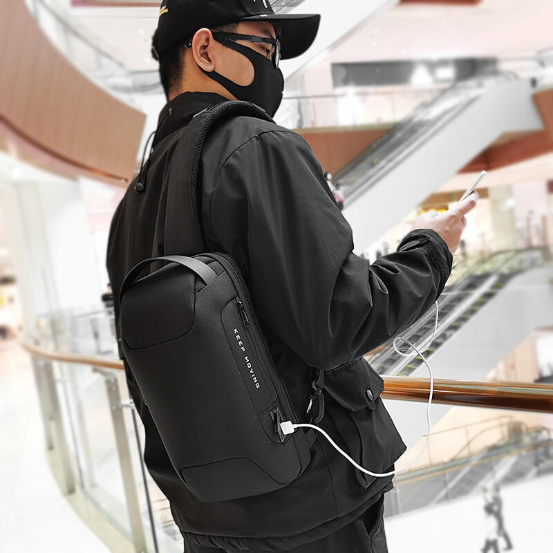Мужская многофункциональная сумка-мессенджер, водонепроницаемая, с защитой от кражи, 2020