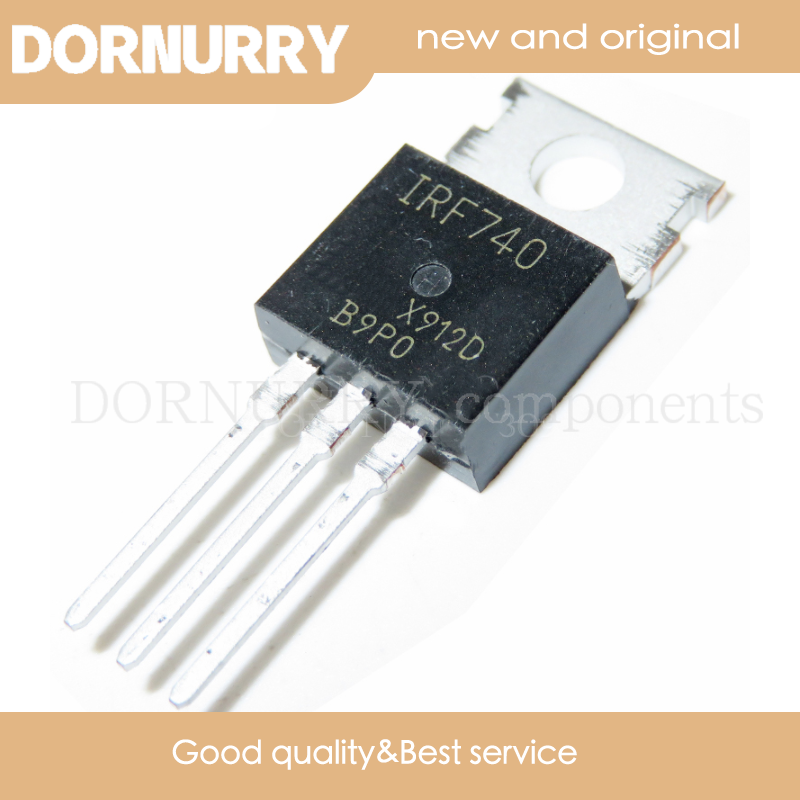 10pcs IRF740 TO-220 IRF740PBF TO220 IRF740P DORNURRY