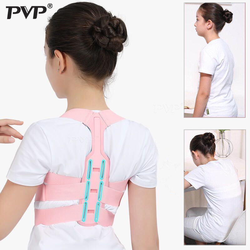 Corretor de postura ajustável para crianças, ombro e cinta traseira, suporte da coluna, cinto lombar, espartilho ortopédico para crianças