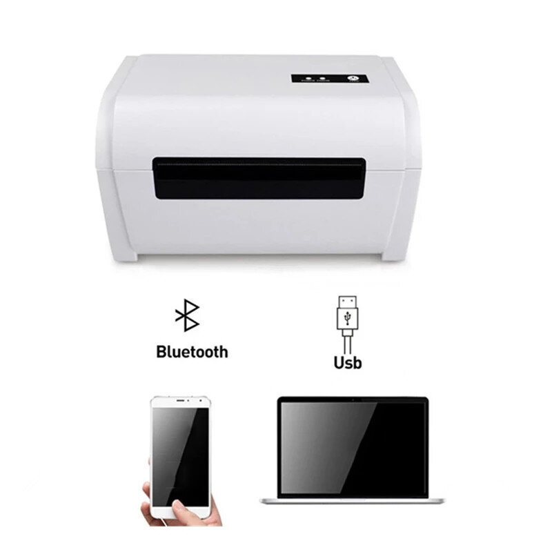Xnyocn Stiker Produk Label Pengiriman Adesif Printer Termal 40-110Mm Printer Bluetooth Telepon USB Waybill Ekspres Umum