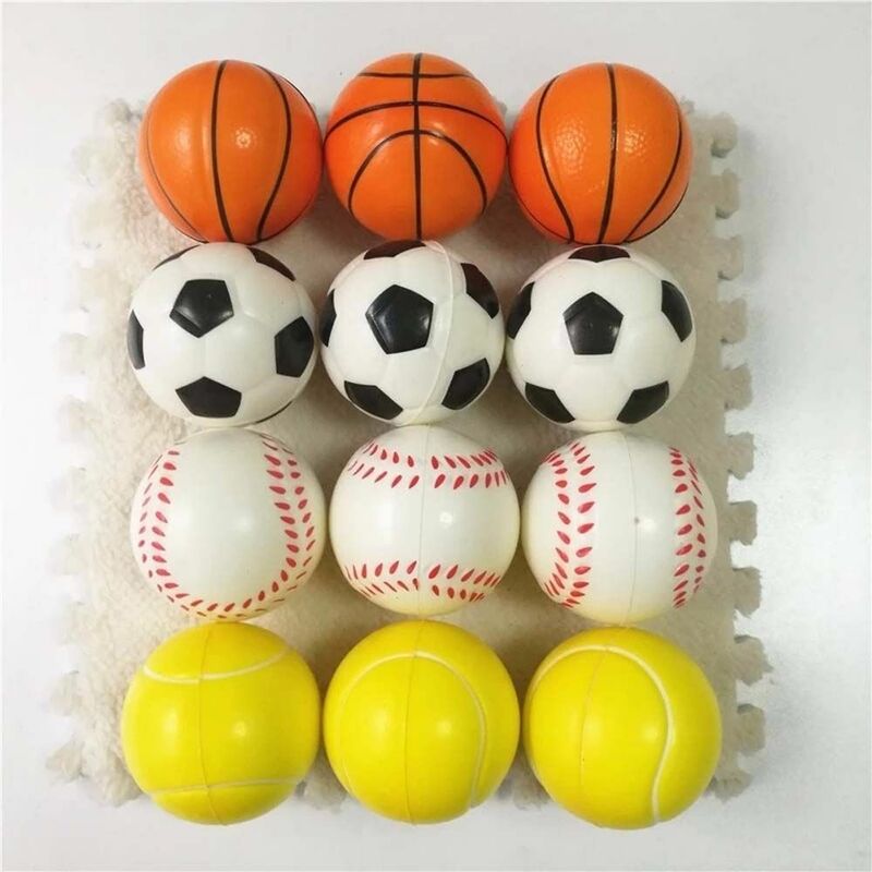 Juguete de juego deportivo antiestrés para niños, pelota de mano suave, de elevación lenta, fútbol, baloncesto, béisbol y tenis, novedad