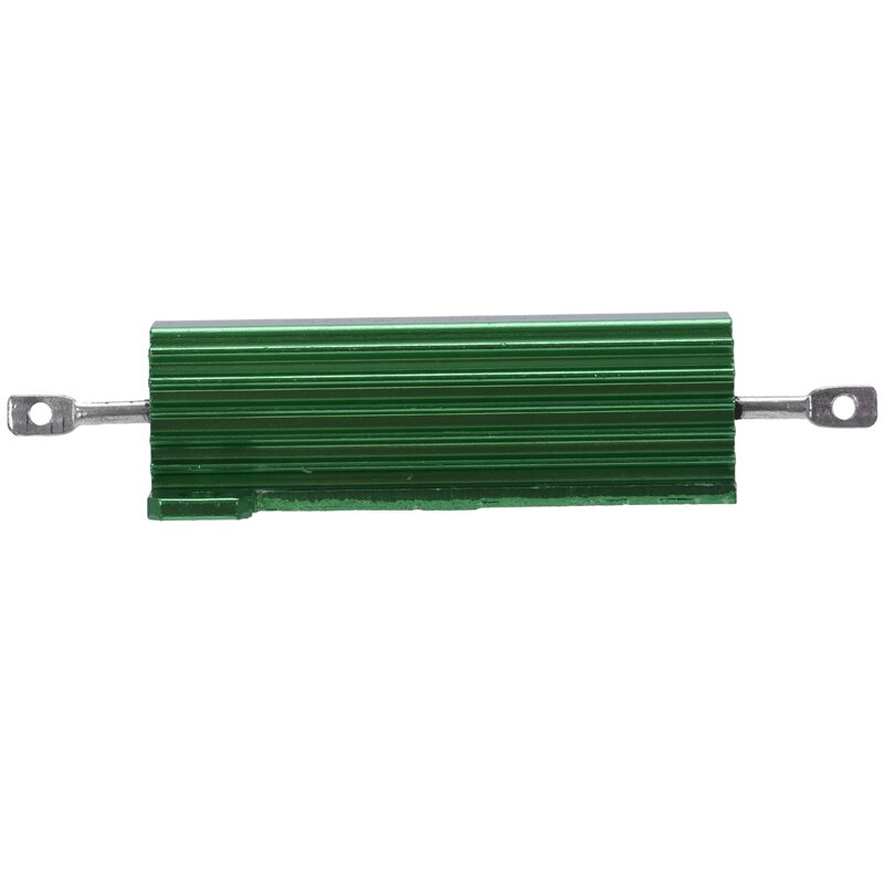 Carcasa de aluminio, resistencia bobinada montada en chasis, color verde, 50W, 25 Ohm