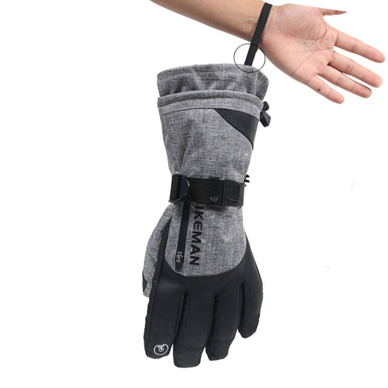 Лыжные перчатки водонепроницаемые перчатки с функцией сенсорного экрана перчатки для сноуборда с подогревом теплые перчатки для снегоход...