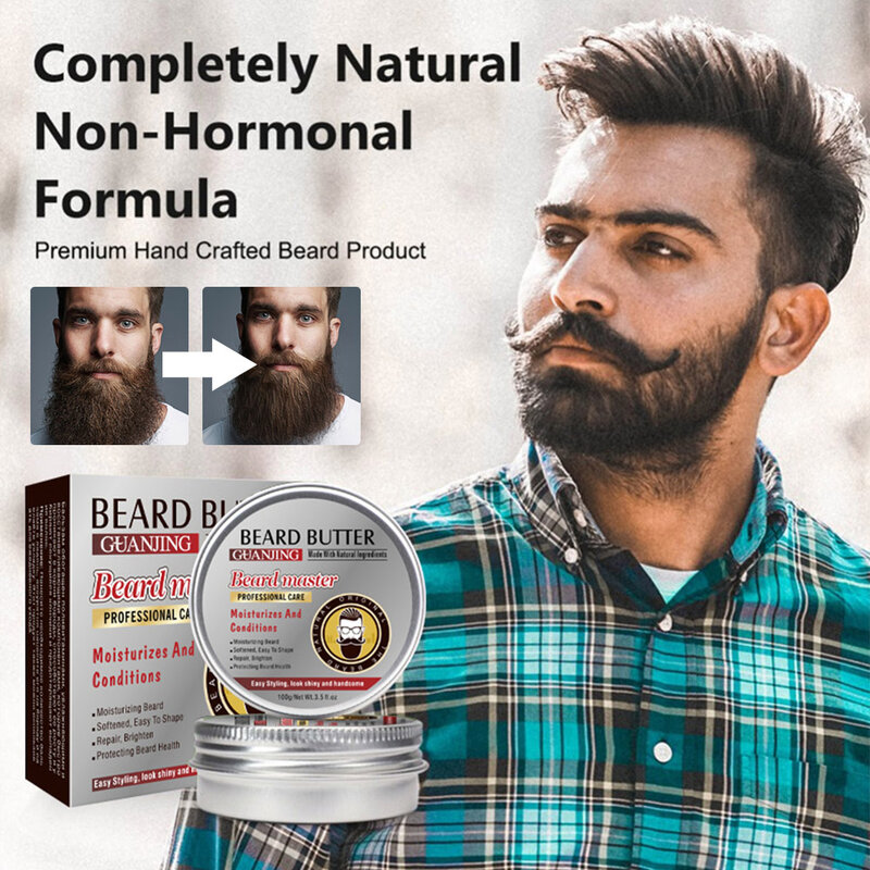 Beard Cream Nourishing And Hydrating Men's Beard Moisturizing Cream Moisturizing And Moisturizing Beard Softening Conditioner