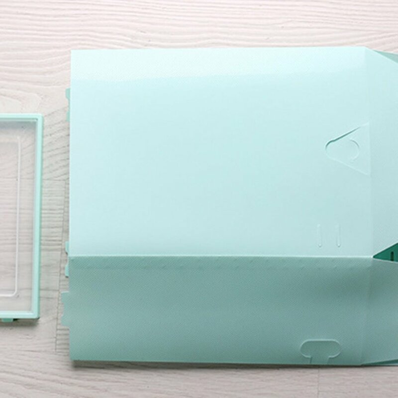 DK163-2 прочные пластиковые утолщенные коробки, прозрачная коробка для обуви, Домашний Органайзер, органайзер для хранения кроссовок, шкаф для...