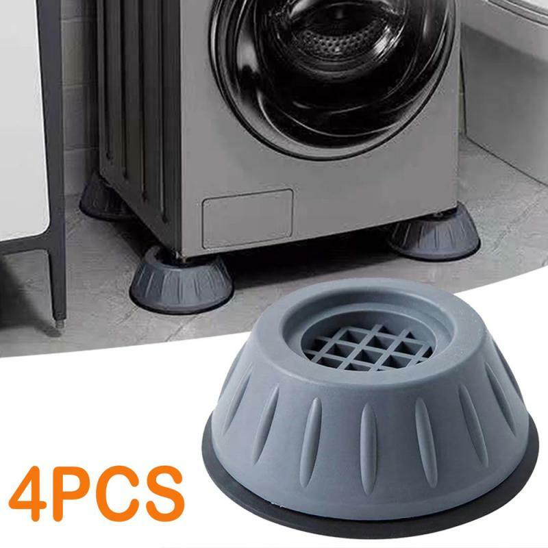Base de borracha antivibração para máquina de lavar, 4 unidades, universal anti-vibração pés almofada de borracha secador base de geladeira fixa não escorregadio