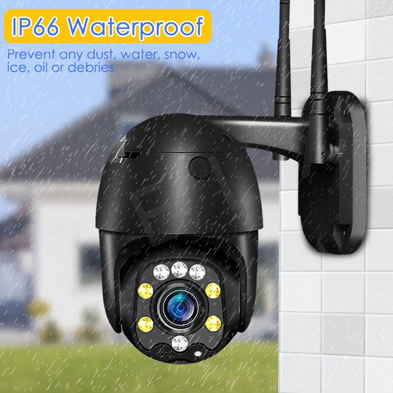Karty SIM 4G kamera IP CCTV WiFi na świeżym powietrzu 5MP nadzoru wideo PTZ kamera ochrony kolor Night Vision inteligentnego domu 5X Zoom optyczny