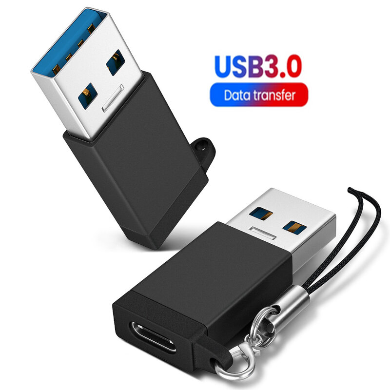 Adaptador USB C 3,0 2,0 macho a USB 3,1 tipo C hembra, Adaptador tipo C para Macbook, Samsung S20, Xiaomi 10, adaptador de auriculares USB