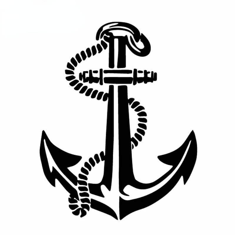 Cmct Schip Anker Touw Prachtige Sailor Reizen Vinly Decal Mooie Waterdichte Cover Kras Ethyl Dunne Auto Sticker 15Cm * 12Cm