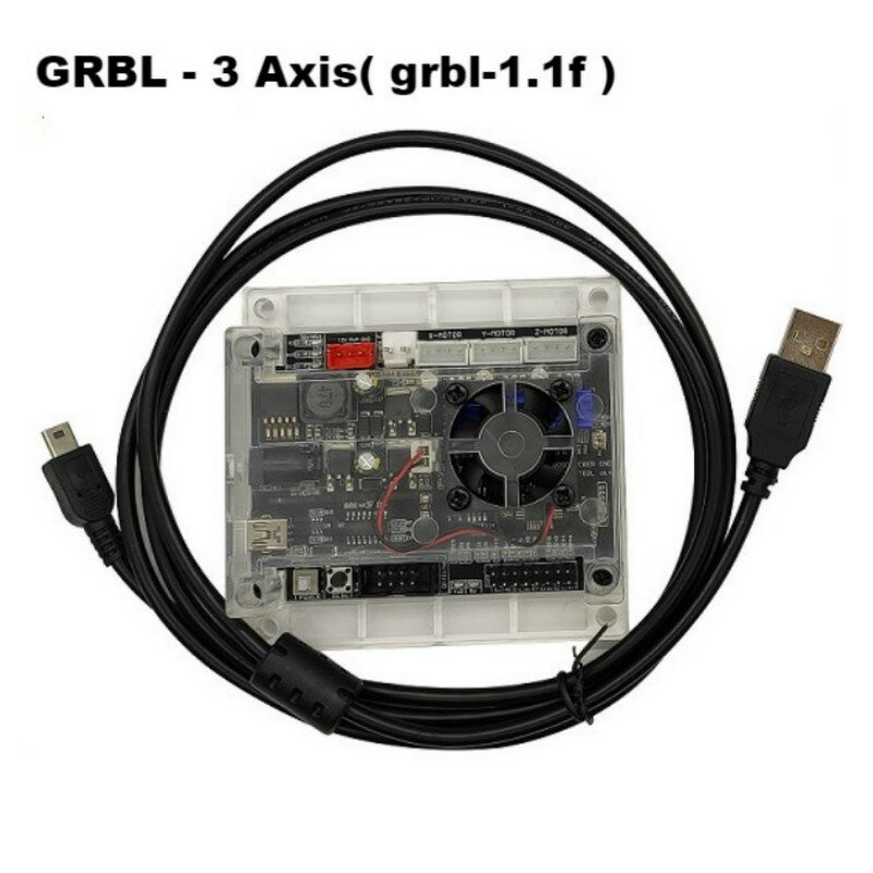 Enrutador de sistema de Control láser de 3 ejes GRBL 1.1f CNC, PLACA DE Control DE grabador láser, controlador fuera de línea, tarjeta controladora de puerto USB