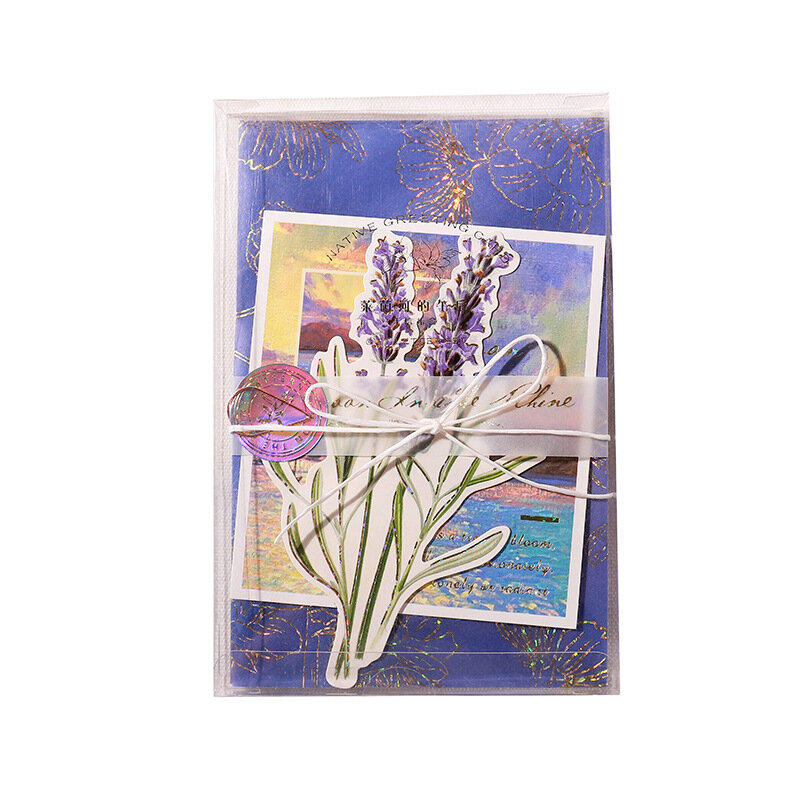 2021 neue Retro Große Künstler Romantische Blume Diy Hand Konto Dekoration Schreibwaren Aufkleber Geburtstag Geschenk Box Kawaii Notebook