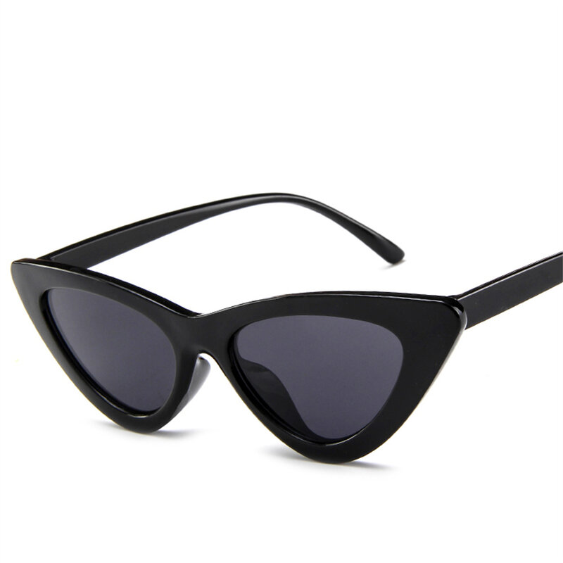 Kocie oko trójkąt okulary przeciwsłoneczne damskie Retro okulary damskie UV400 okulary przeciwsłoneczne Streetwear trendy moda damska Glasse