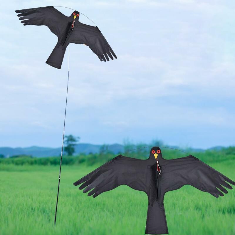 Odstraszacz ptaków emulacja latający ptak latawiec do ogrodu strach na wróble Yard Home Breeze łatwy do latania odstraszacz ptaków