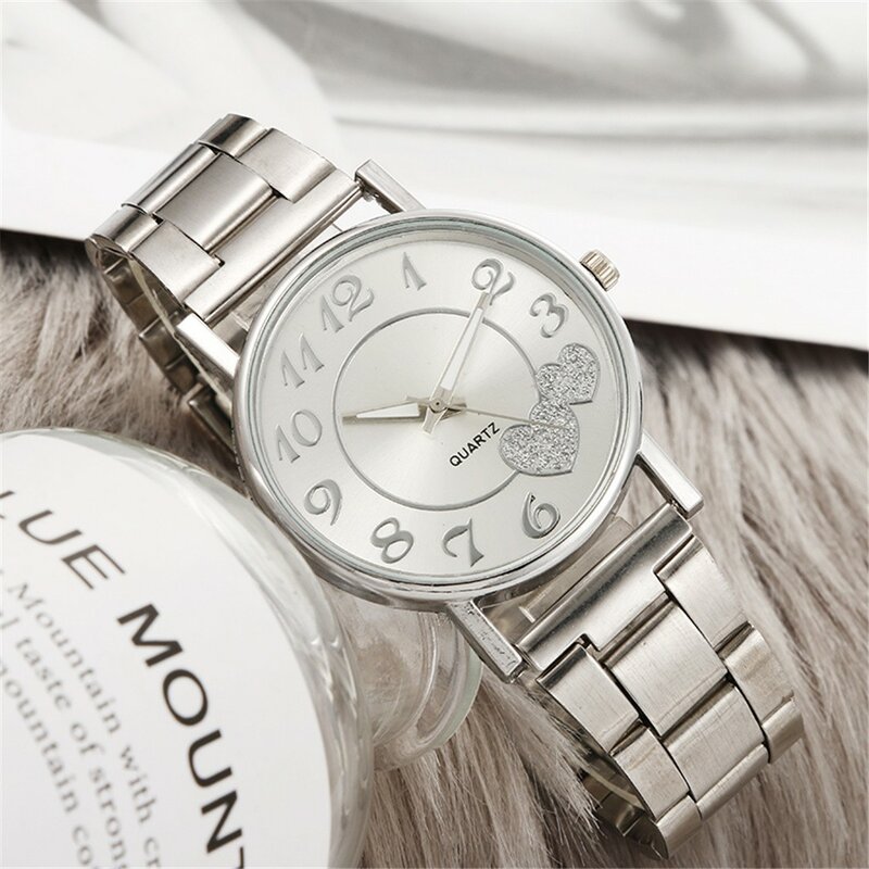 Relojes de cuarzo de acero inoxidable para mujer, accesorio de lujo, de negocios, movimiento japonés, regalo, XQ