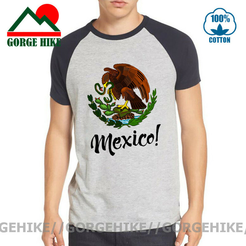 Camiseta Vintage de escudo de los Estados Unidos de México para hombres, camisa Retro con emblema nacional de sello de México, camiseta de orgullo de México, shrit
