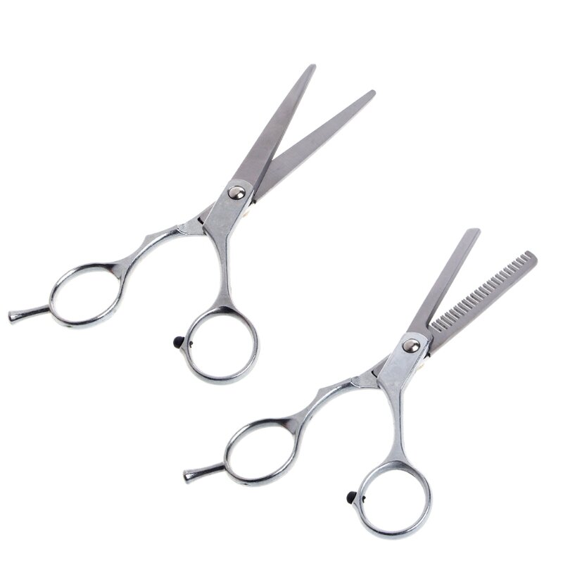 2 sztuk profesjonalne nożyce do cieniowania włosów nożyce fryzjer zestaw fryzjerski Drop Shipping