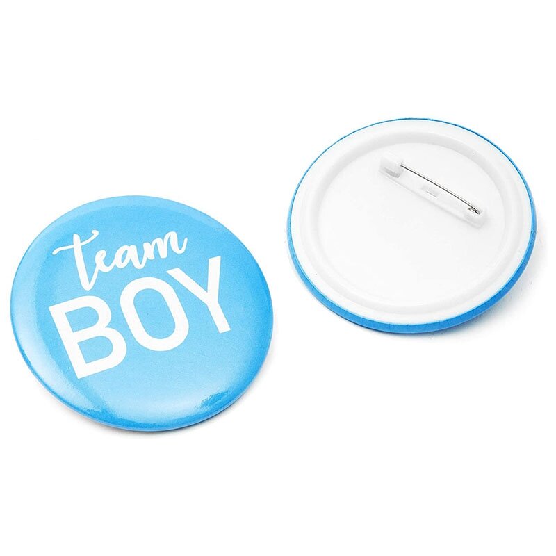 Pin de botón de exposición de género-24 piezas, insignia Pin Up, accesorios para niñas o niños de equipo, suministros para Baby Shower, accesorios para fiestas