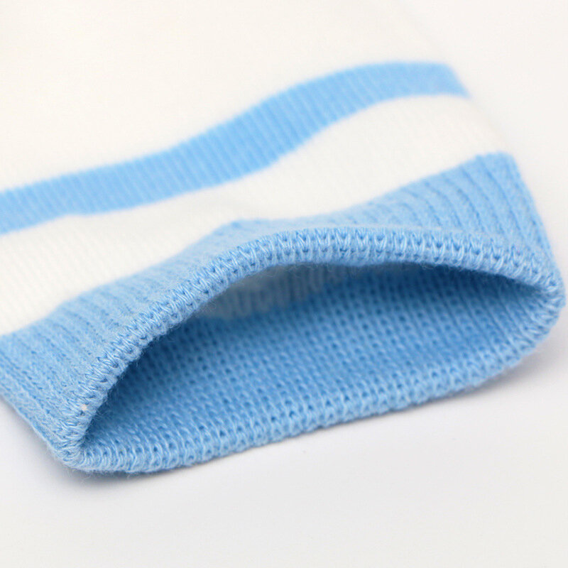 綿の新生児用ソックス,5ペア/ロット,青色,子供用,男の子と女の子用