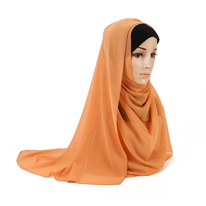 70X175Cm Đồng Bằng Bong Bóng Khăn Voan Nữ Hijab Bọc Chắc Chắn ColorShawls Đầu Hồi Giáo HijabsTurbanet Khăn Trùm Đầu Headwrap