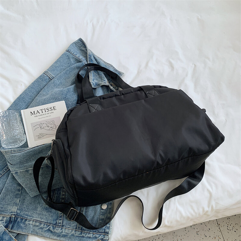 YILIAN 새로운 나일론 여행 가방 레저 대용량 핸드백 패션 다목적 피트니스 여행 한 어깨 crossbody 가방