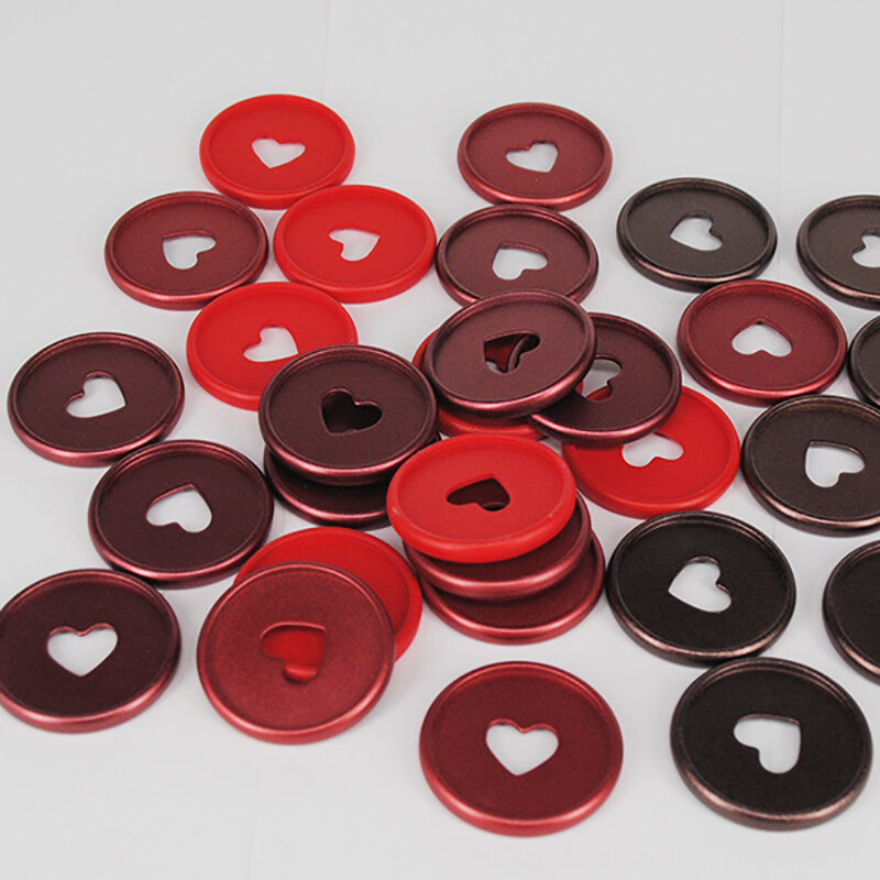 100pcs 35mm Mushroom Planner Binding Discs Binder Rings Discs Binder Notebook Binding Ring 360 Degree Foldable Office Supplies