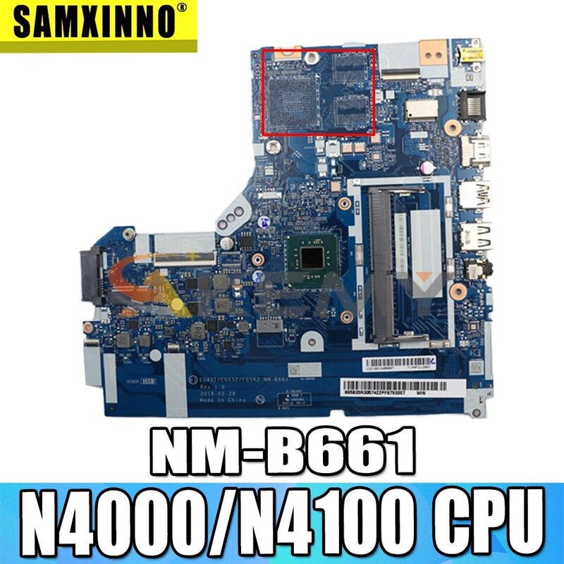 Carte mère portable pour lenovo ideapad 330-14iGM, processeur n4000/n4100, NM-B661 testé, 100% fonctionnel