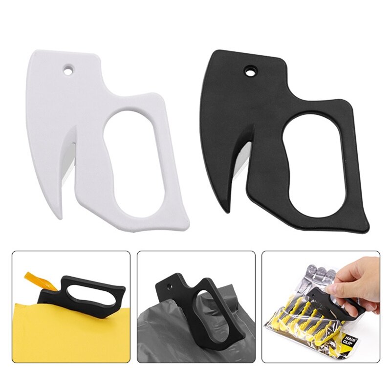 Cuchillo abrebotellas de plástico, herramienta de corte de cuchilla para cortar papel, sobre, correo de seguridad