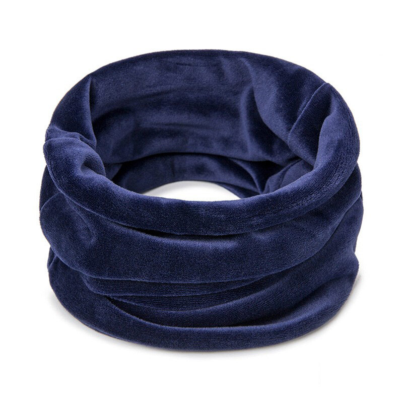 2021 nuovo di alta qualità inverno velluto tessuto anello sciarpa donna scaldacollo sciarpe morbido confortevole Slouchy moda tinta unita