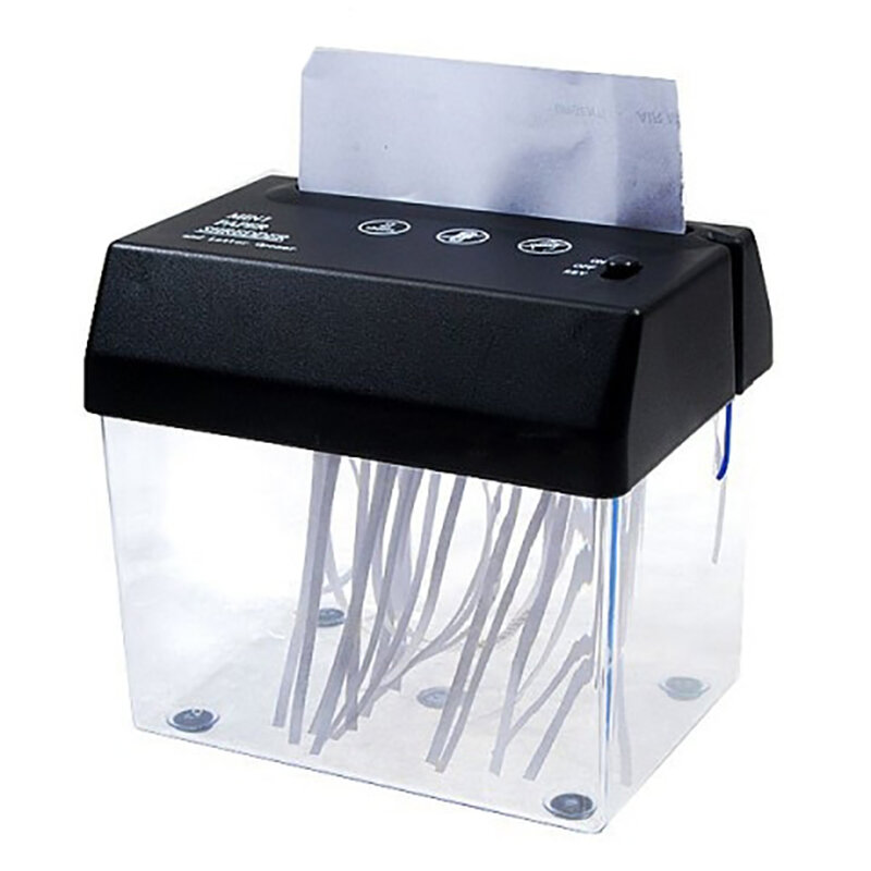 มินิไฟฟ้าแบบพกพากระดาษ USB แบตเตอรี่ Shredder เอกสารกระดาษตัดเครื่องมือสำหรับ Home Office