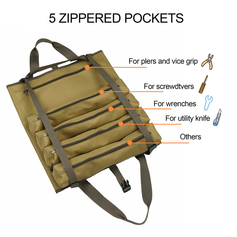 Bolsa de armazenamento oxford pano camuflagem bolso multi-função pendurado multi-bolso portable carrier tote