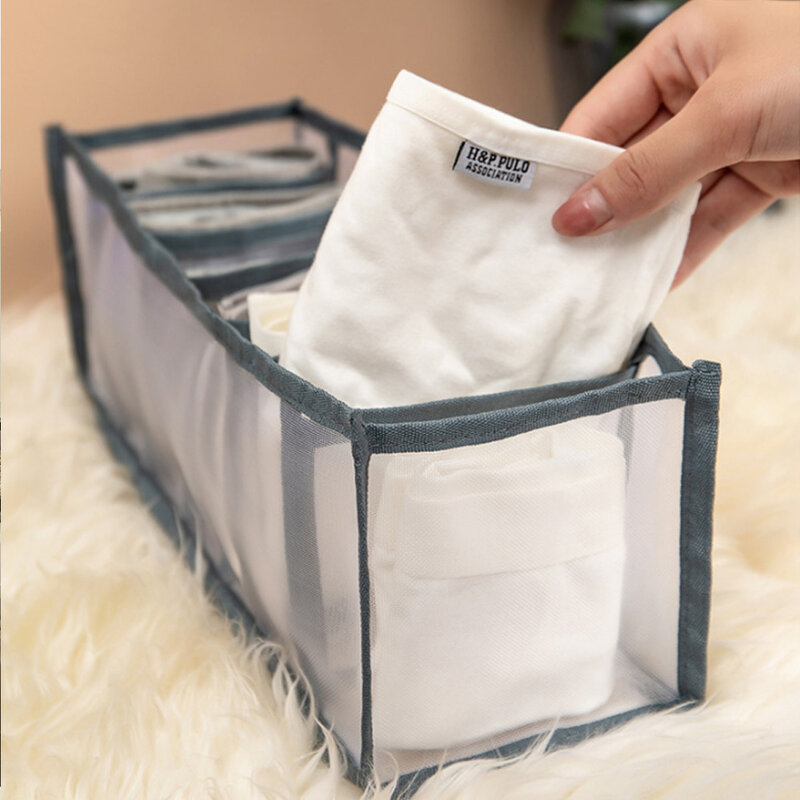양말 속옷 Organizador 스토리지 박스 브래지어 Foldable 서랍 주최자 디바이더 Rangement 상자에 대한 침실 옷장 주최자