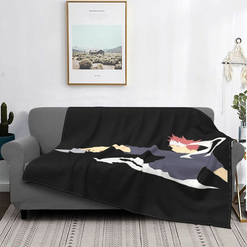 Sma ma yukihira-manta minimalista, colcha a cuadros para cama, sofá, cama, manta com capucha de 90, colchões de verano