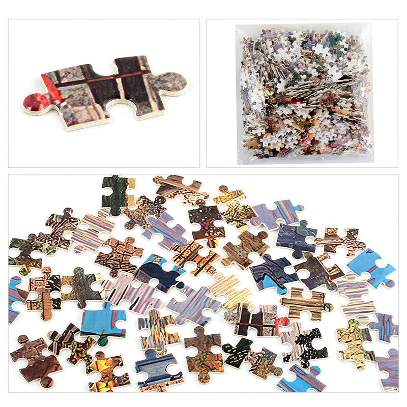 Puzzle d'arte per adulti porto mediterraneo Puzzle 1000 pezzi decompressione intellettuale fai da te giochi per bambini giocattoli regali