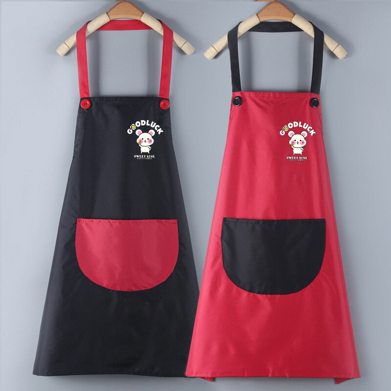 Cartoon cute halter apron anti-pollution waist anti-pollution clothing cute apron