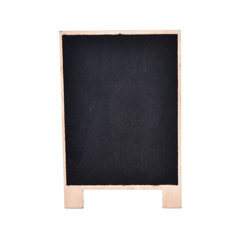 Mini pizarra de madera de 14x9cm, soporte de Base de madera, estilo rústico, pequeña, tarjeta de nombre