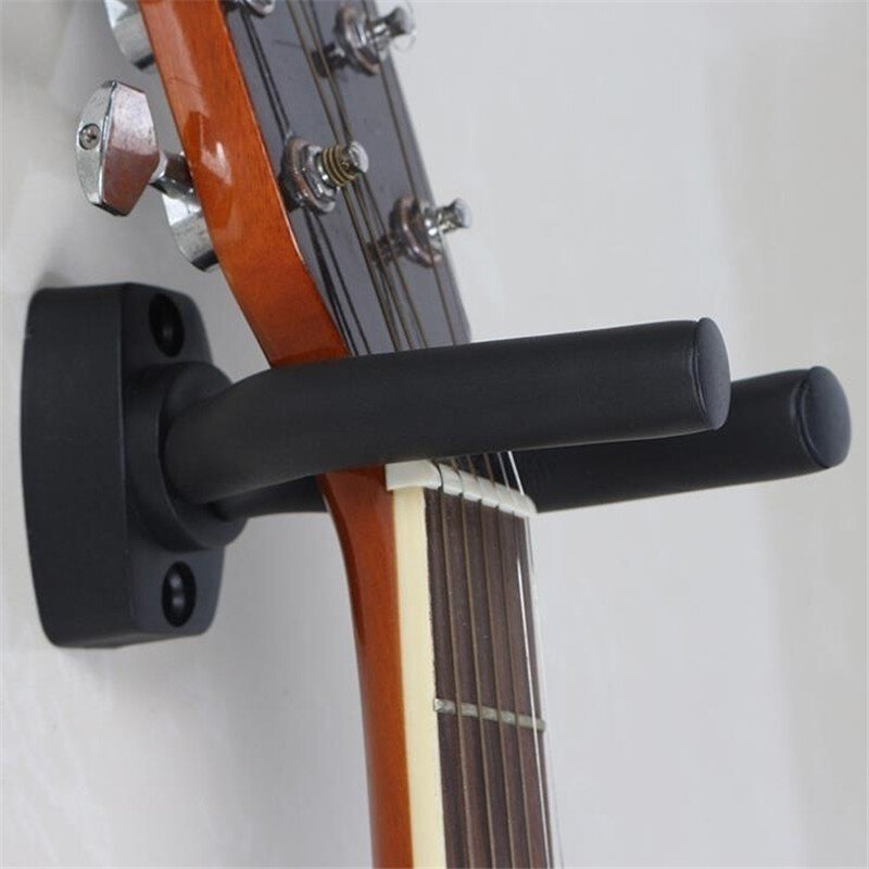 1 pçs guitar cabide gancho titular suporte de montagem na parede suporte rack display guitarra baixo parafusos acessórios