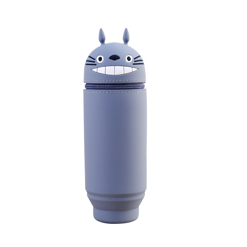 Creativo Totoro scatola portamatite regolabile simpatico astuccio impermeabile per cancelleria borsa portapenne forniture per ufficio scolastico regalo per bambini
