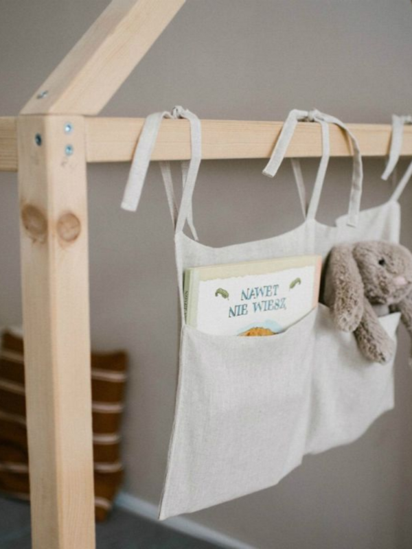 Bebê berço organizador cama pendurado saco de armazenamento para o bebê essentials multi-purpose bebê cama organizador pendurado fralda brinquedos tecido