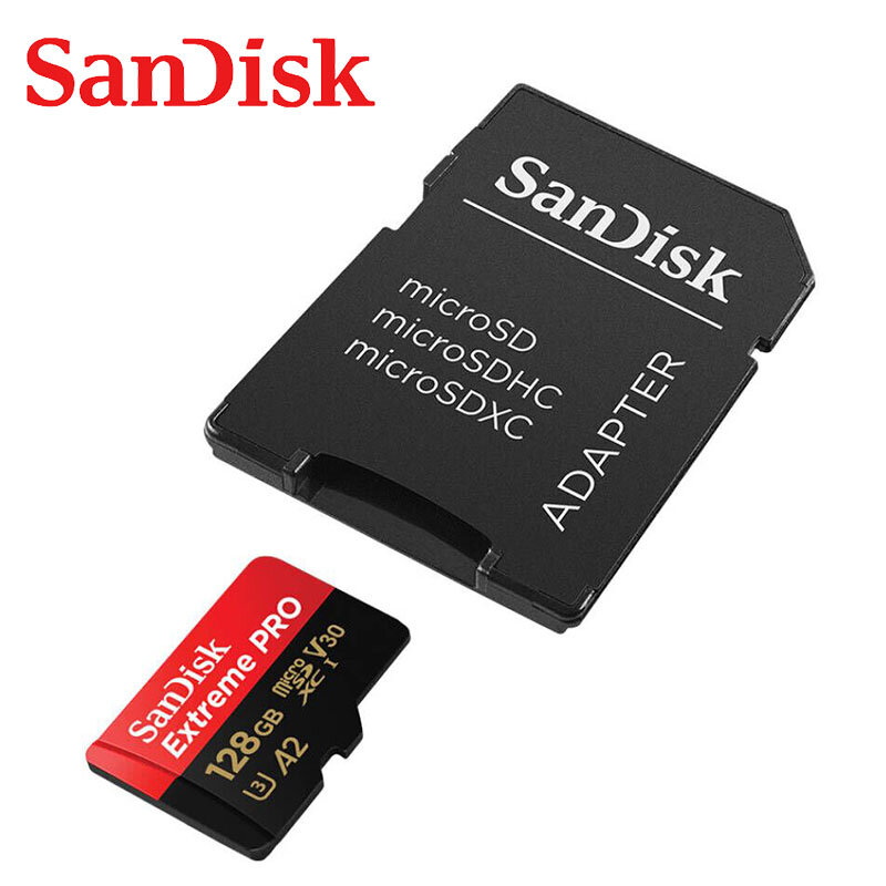 Sandisk Extreme Pro Micro Sd Kaart 128Gb 64Gb 32Gb 256Gb 400Gb U3 V30 4K geheugenkaart Flash Card Microsd Sd/Tf Kaart Voor Telefoon