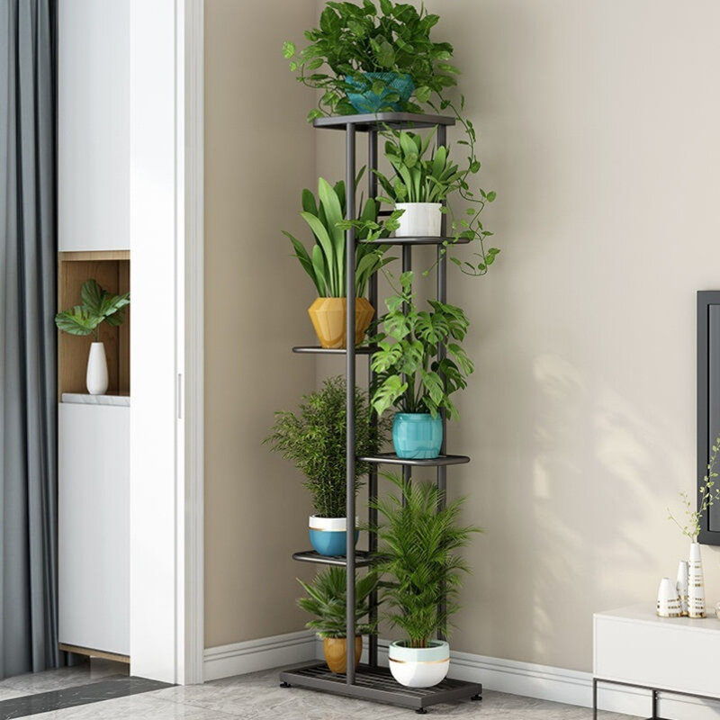 Support de plantes en fer 6 couches, 7 supports de pots de fleurs, étagères de jardinière, présentoir de rangement, pour balcon, décoration de jardin