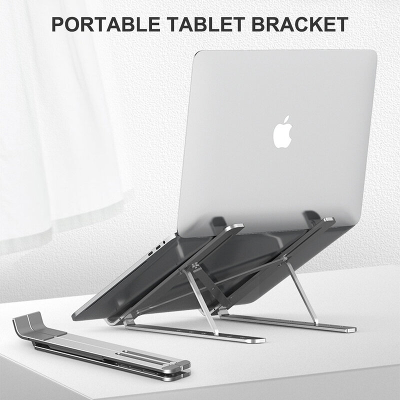 Support pliant pour ordinateur Portable et tablette, pieds extensibles, Angles réglables