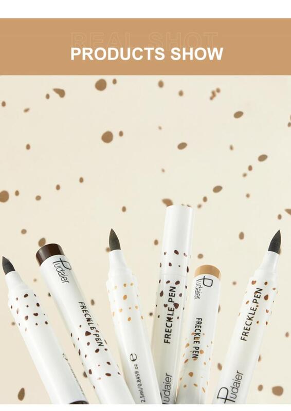 Ручка Pudaier TSLM2 с натуральными веснушками, мягкая коричневая долговечная водостойкая ручка с точечными пятнами для создания макияжа TSLM2