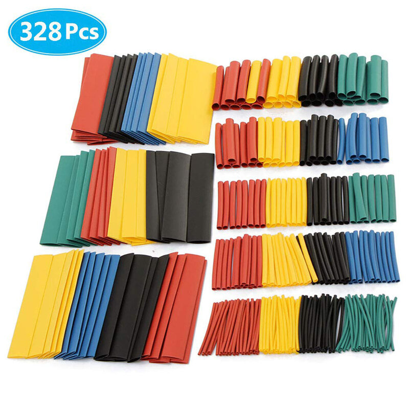 Hot 328pcs Assorted Electrical Wire Terminals Insulated Crimp Connector Spade Ring Set