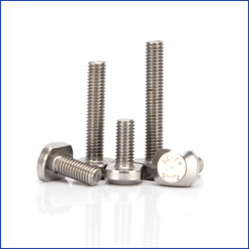 M5 M6 Stainless Steel 304 T-Head Bolts T-Slot Screw Square Bolt T-head Screws T-bolt Solid Fasteners Length 12mm-55mm