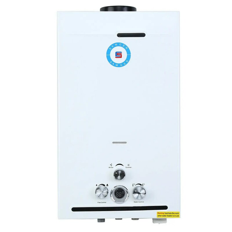 Honhill propano calentador de agua GLP ducha 8/12L caliente y frío instantáneo sin tanque de la caldera del calentador de agua con la cabeza de ducha CE / ISO aprobado