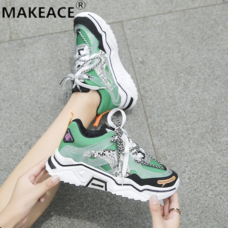 2021 neue Damen Turnschuhe Mode Vulkanisierte Casual Schuhe Plattform Bequeme Schuhe Laufschuhe Skateboard Schuhe