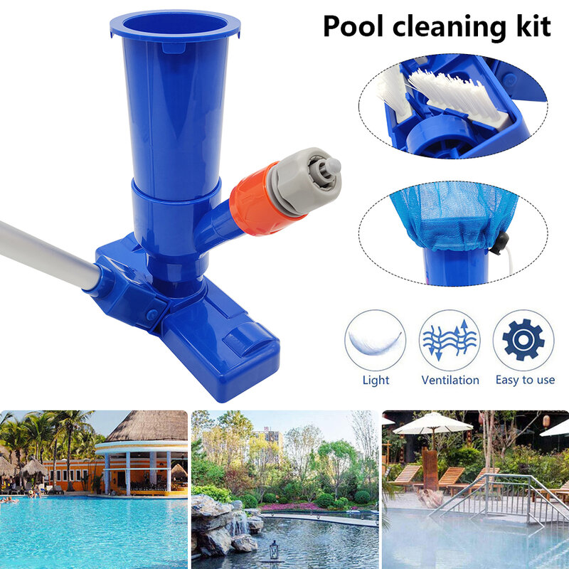 Portable Swimming Pool Cleaning Pond Hot Spring Pool Fountain Cleaner Suction Head Pond Skimmer Set Home Cleaning Tool