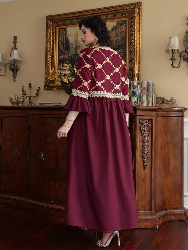 TOLEEN – robe longue grande taille pour femme, tenue de soirée élégante, grande taille, surdimensionnée, vêtement de fête musulmane, turquie, printemps 2022